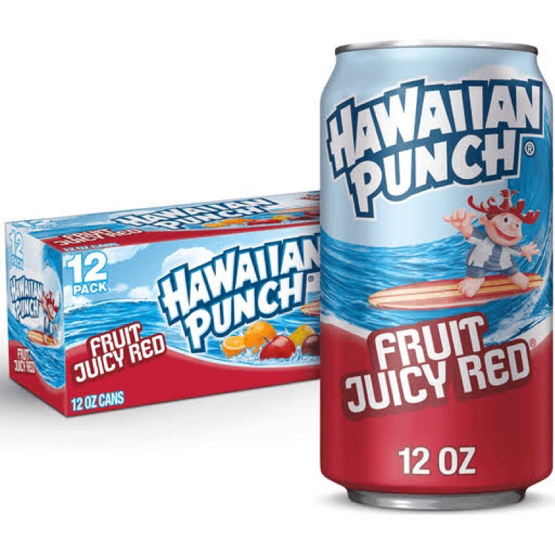 Cans Hawaiian Punch Fruit Juicy Red 355ML